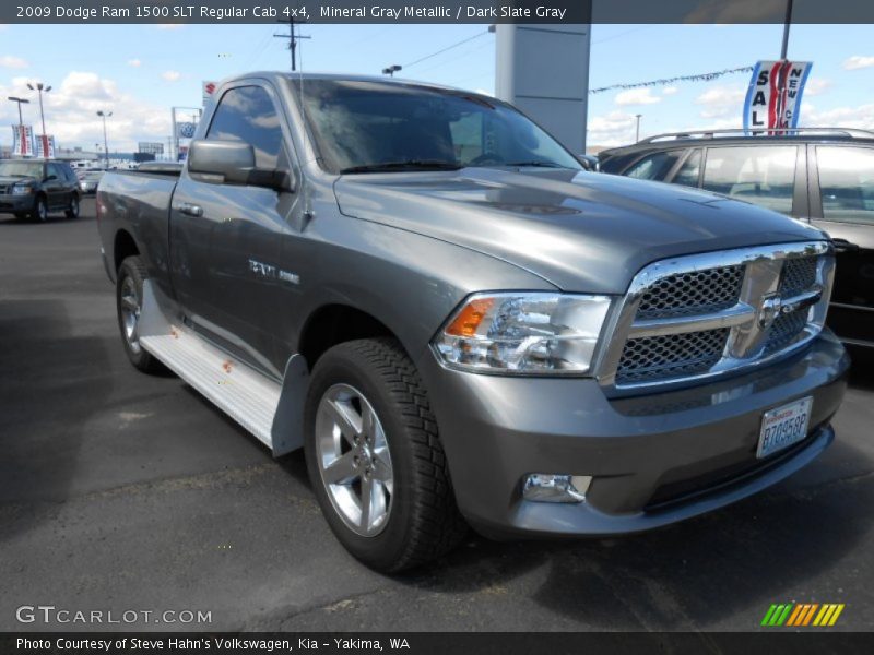 Mineral Gray Metallic / Dark Slate Gray 2009 Dodge Ram 1500 SLT Regular Cab 4x4