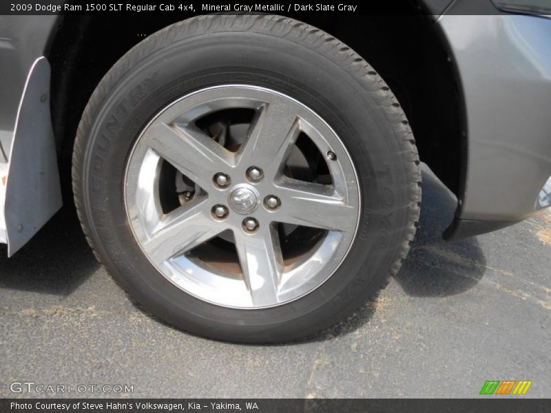 Mineral Gray Metallic / Dark Slate Gray 2009 Dodge Ram 1500 SLT Regular Cab 4x4