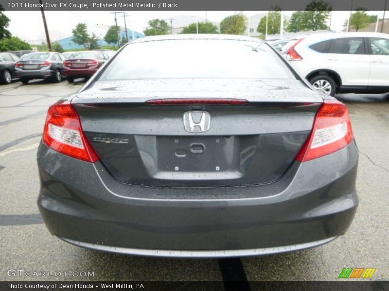 Polished Metal Metallic / Black 2013 Honda Civic EX Coupe