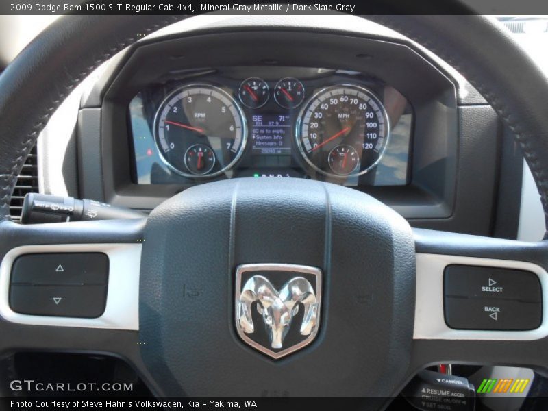 Mineral Gray Metallic / Dark Slate Gray 2009 Dodge Ram 1500 SLT Regular Cab 4x4