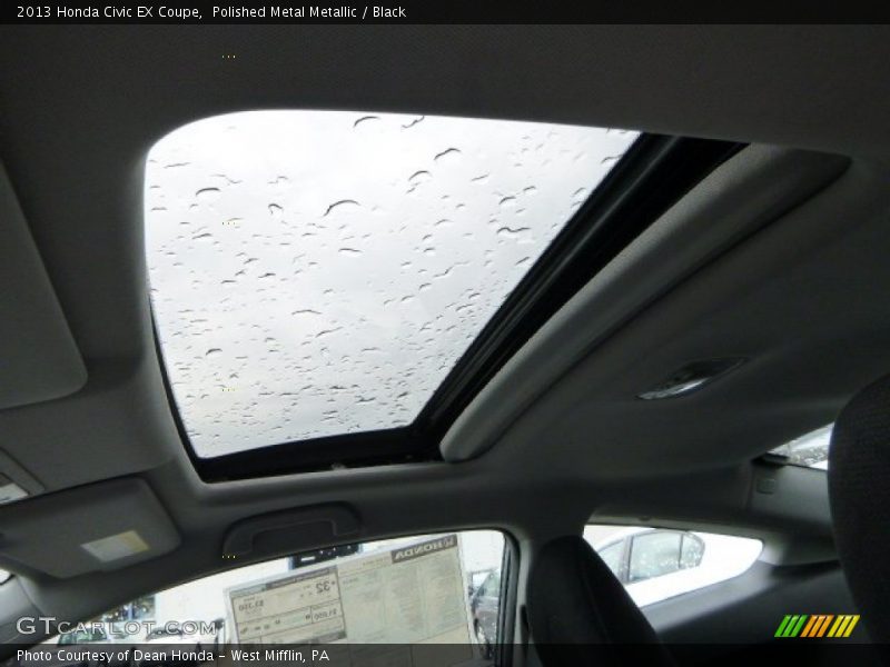 Sunroof of 2013 Civic EX Coupe