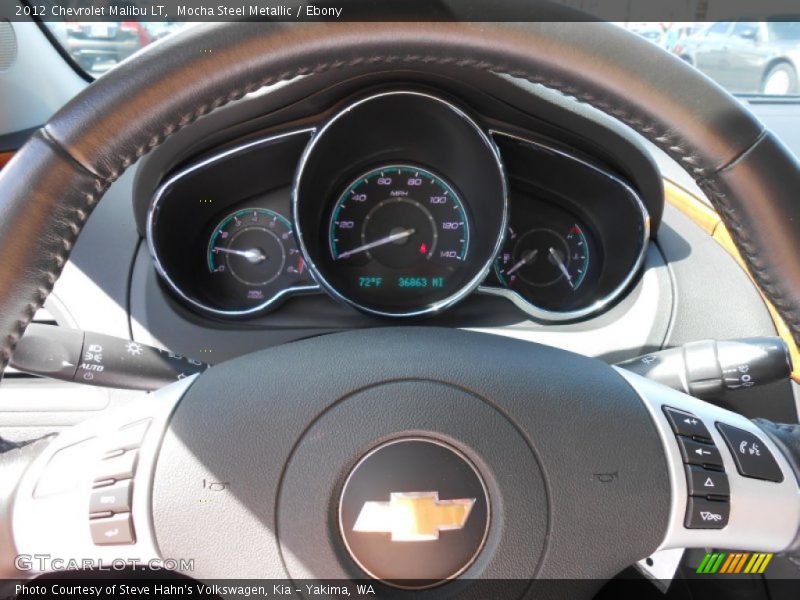 Mocha Steel Metallic / Ebony 2012 Chevrolet Malibu LT