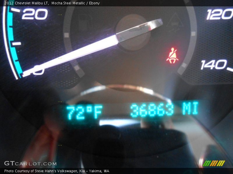 Mocha Steel Metallic / Ebony 2012 Chevrolet Malibu LT