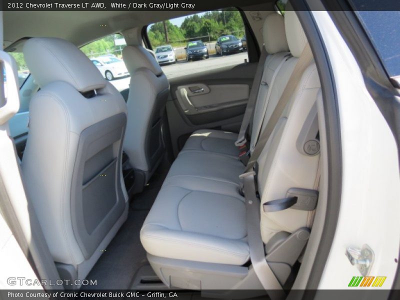 White / Dark Gray/Light Gray 2012 Chevrolet Traverse LT AWD