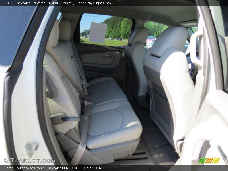 White / Dark Gray/Light Gray 2012 Chevrolet Traverse LT AWD