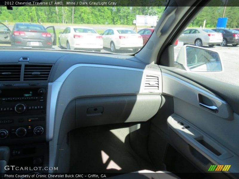 White / Dark Gray/Light Gray 2012 Chevrolet Traverse LT AWD