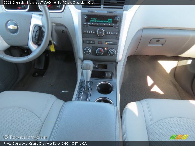 White / Dark Gray/Light Gray 2012 Chevrolet Traverse LT AWD