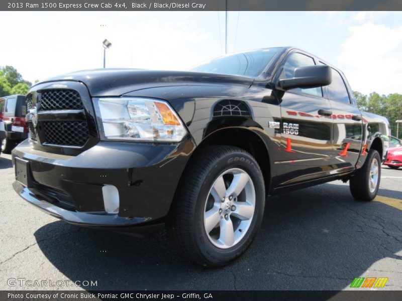 Black / Black/Diesel Gray 2013 Ram 1500 Express Crew Cab 4x4