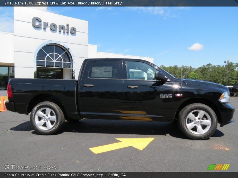 Black / Black/Diesel Gray 2013 Ram 1500 Express Crew Cab 4x4