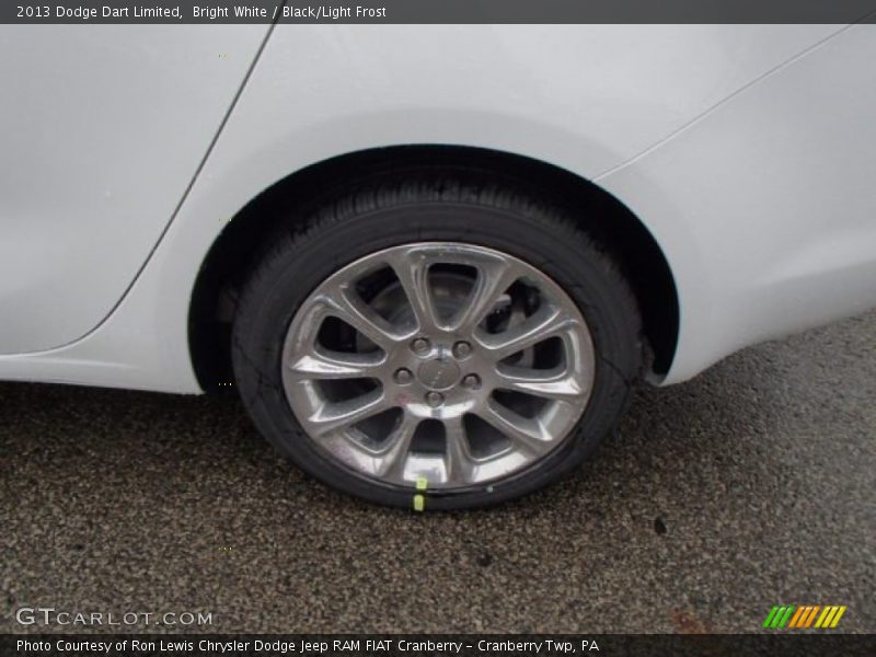 Bright White / Black/Light Frost 2013 Dodge Dart Limited