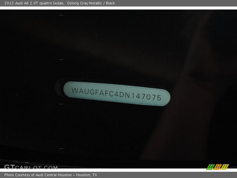 Oolong Gray Metallic / Black 2013 Audi A6 2.0T quattro Sedan