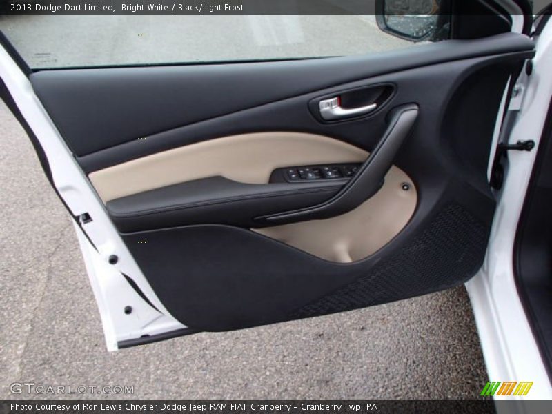 Bright White / Black/Light Frost 2013 Dodge Dart Limited