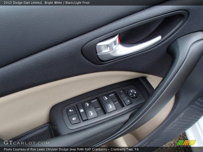 Bright White / Black/Light Frost 2013 Dodge Dart Limited
