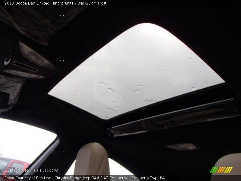 Bright White / Black/Light Frost 2013 Dodge Dart Limited