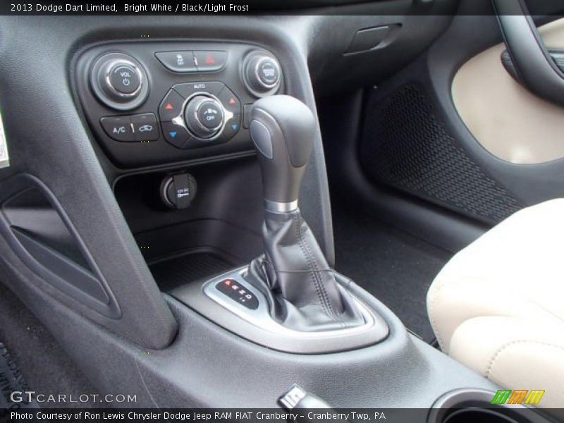 Bright White / Black/Light Frost 2013 Dodge Dart Limited