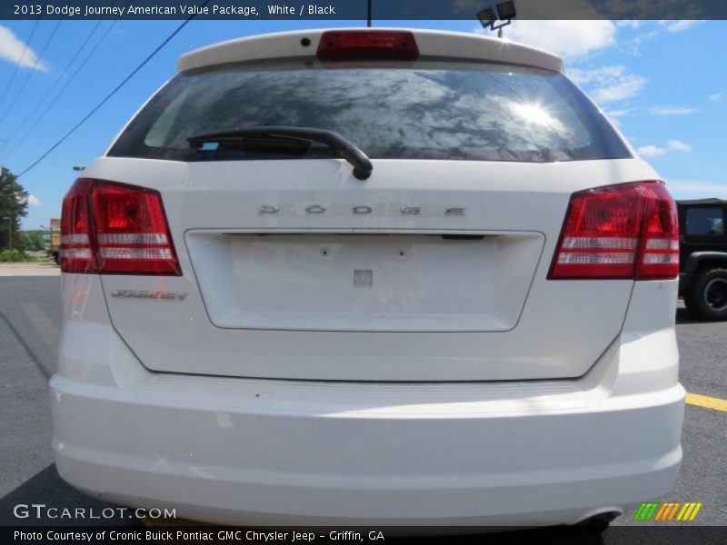 White / Black 2013 Dodge Journey American Value Package