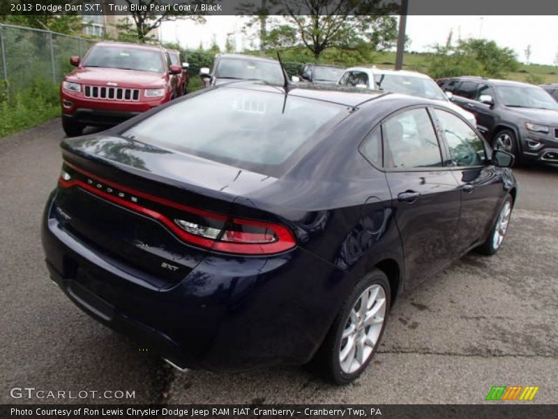 True Blue Pearl Coat / Black 2013 Dodge Dart SXT
