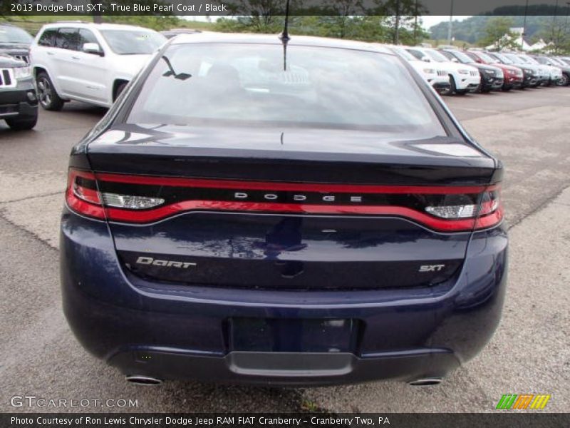 True Blue Pearl Coat / Black 2013 Dodge Dart SXT