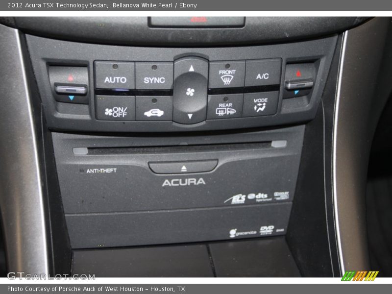 Controls of 2012 TSX Technology Sedan