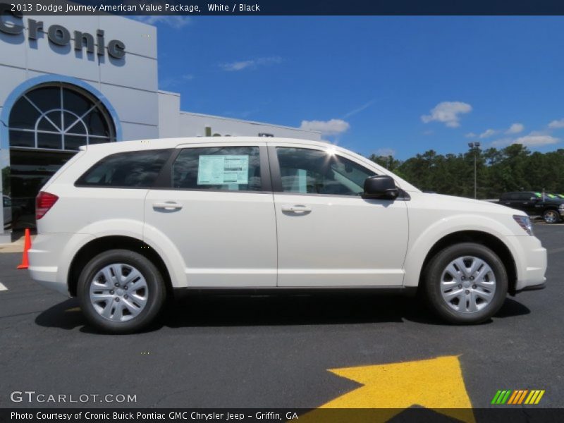 White / Black 2013 Dodge Journey American Value Package