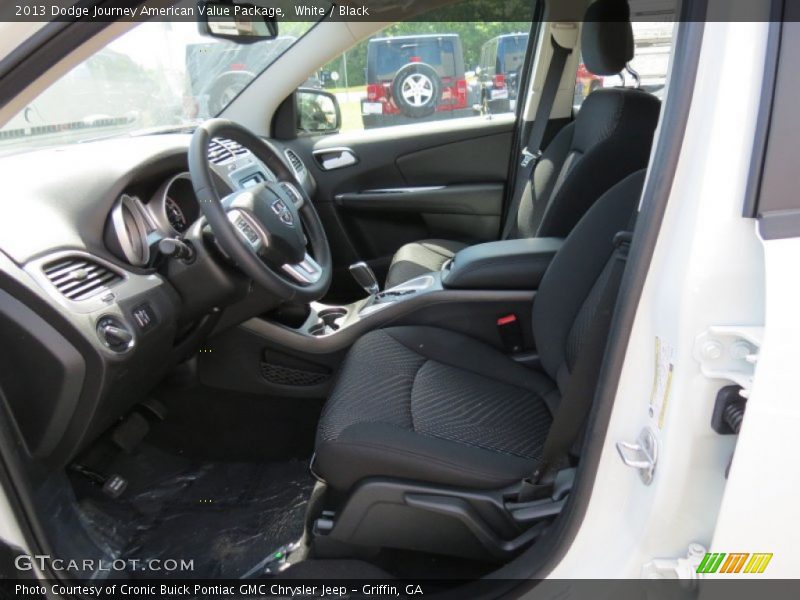 White / Black 2013 Dodge Journey American Value Package