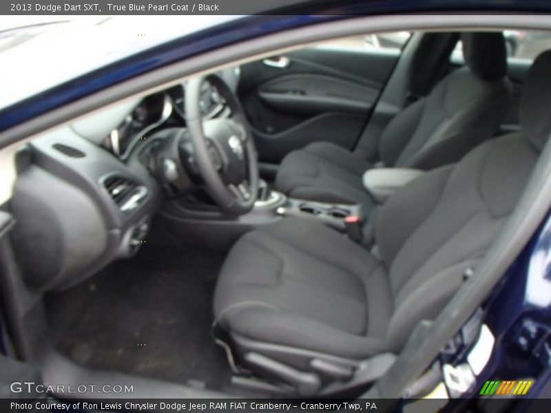 True Blue Pearl Coat / Black 2013 Dodge Dart SXT