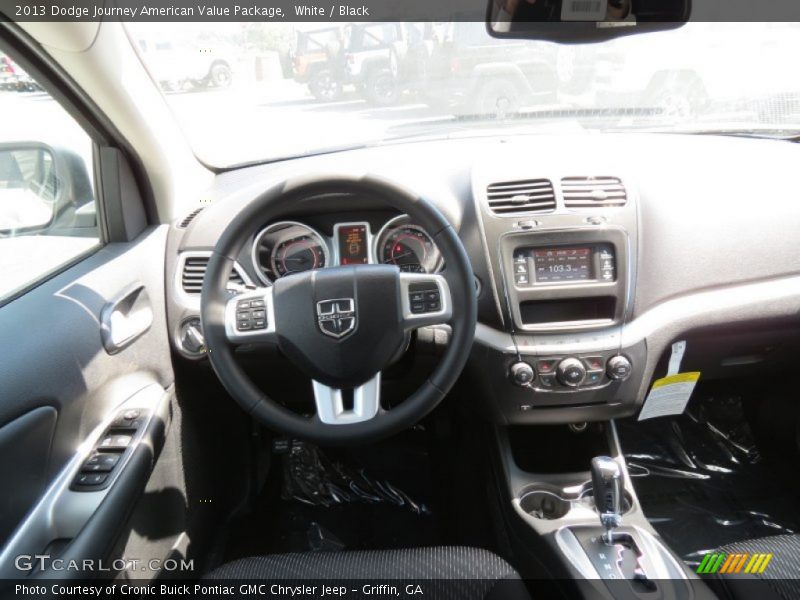 White / Black 2013 Dodge Journey American Value Package