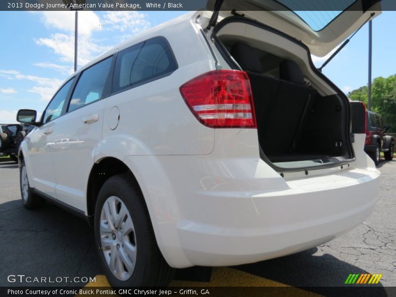 White / Black 2013 Dodge Journey American Value Package