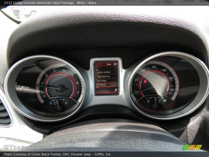 White / Black 2013 Dodge Journey American Value Package