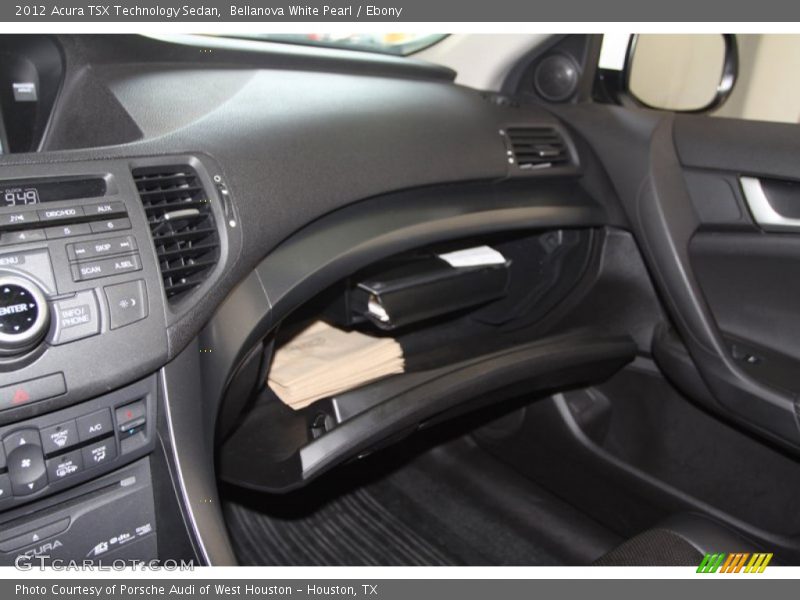 Bellanova White Pearl / Ebony 2012 Acura TSX Technology Sedan