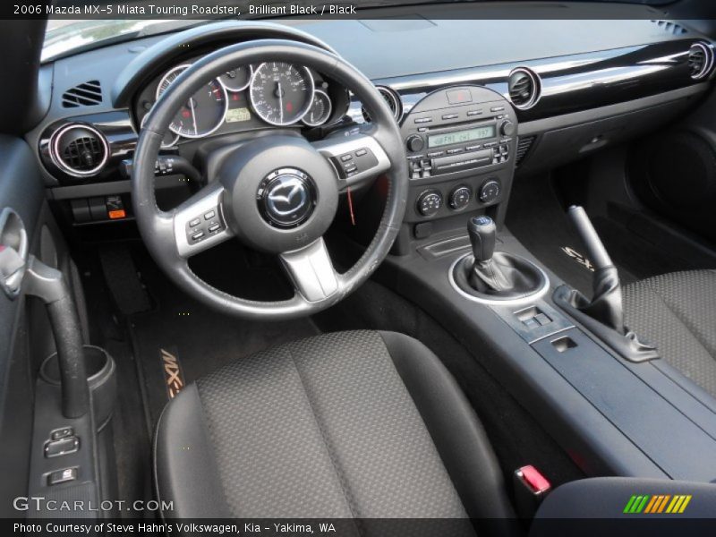 Brilliant Black / Black 2006 Mazda MX-5 Miata Touring Roadster