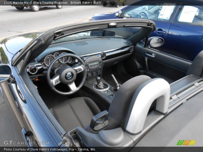 Brilliant Black / Black 2006 Mazda MX-5 Miata Touring Roadster