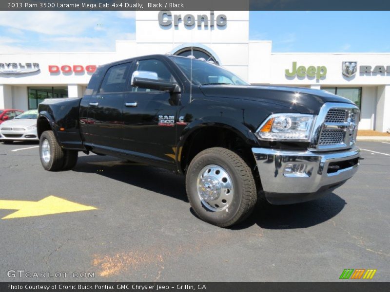 Black / Black 2013 Ram 3500 Laramie Mega Cab 4x4 Dually