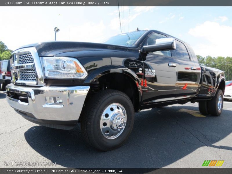 Black / Black 2013 Ram 3500 Laramie Mega Cab 4x4 Dually