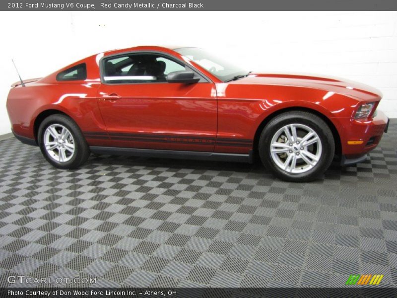 Red Candy Metallic / Charcoal Black 2012 Ford Mustang V6 Coupe