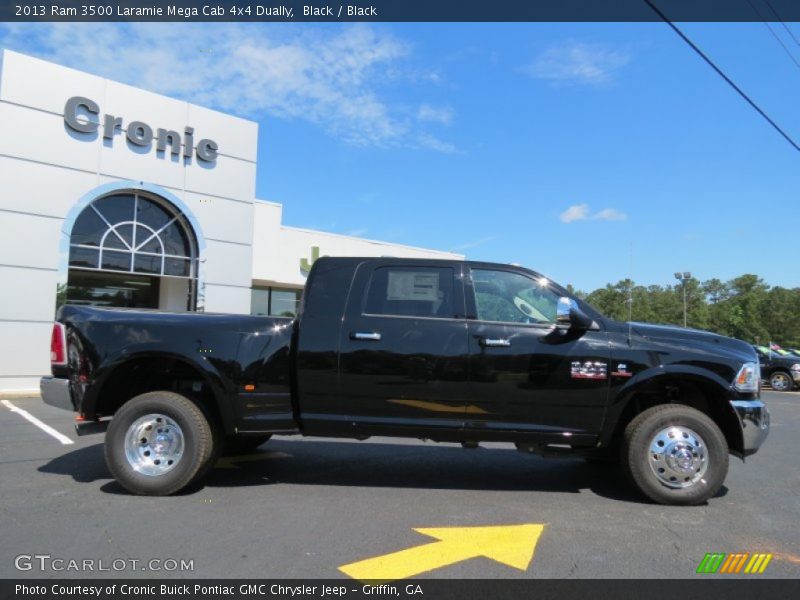 Black / Black 2013 Ram 3500 Laramie Mega Cab 4x4 Dually