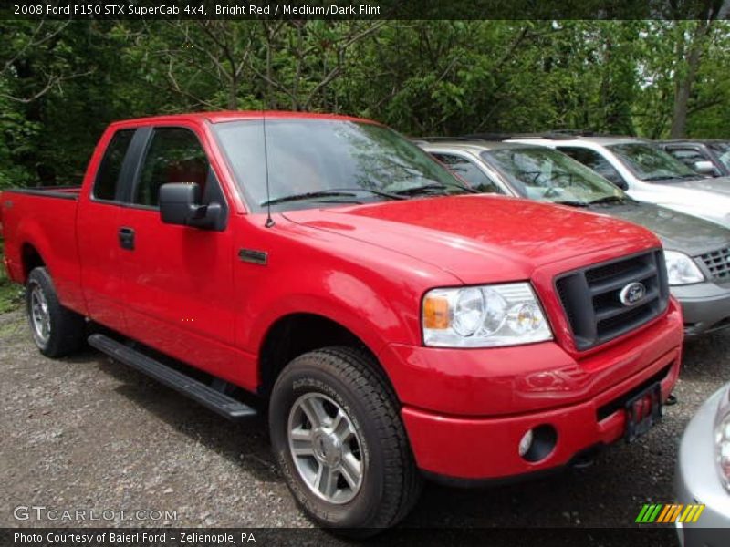 Bright Red / Medium/Dark Flint 2008 Ford F150 STX SuperCab 4x4