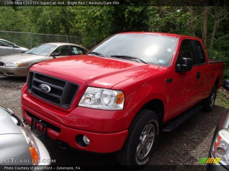 Bright Red / Medium/Dark Flint 2008 Ford F150 STX SuperCab 4x4