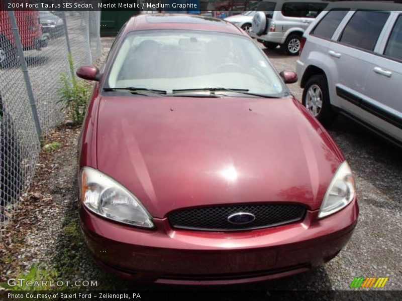 Merlot Metallic / Medium Graphite 2004 Ford Taurus SES Sedan