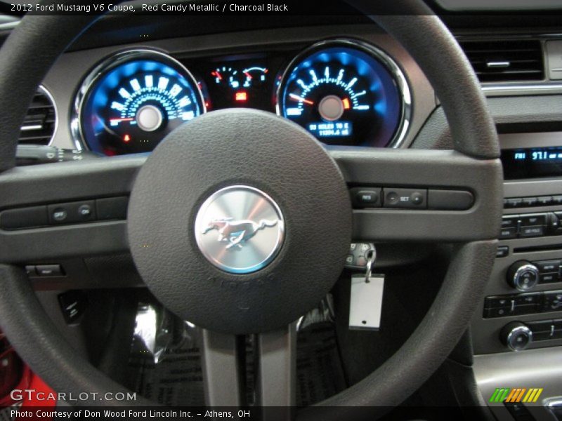 Red Candy Metallic / Charcoal Black 2012 Ford Mustang V6 Coupe