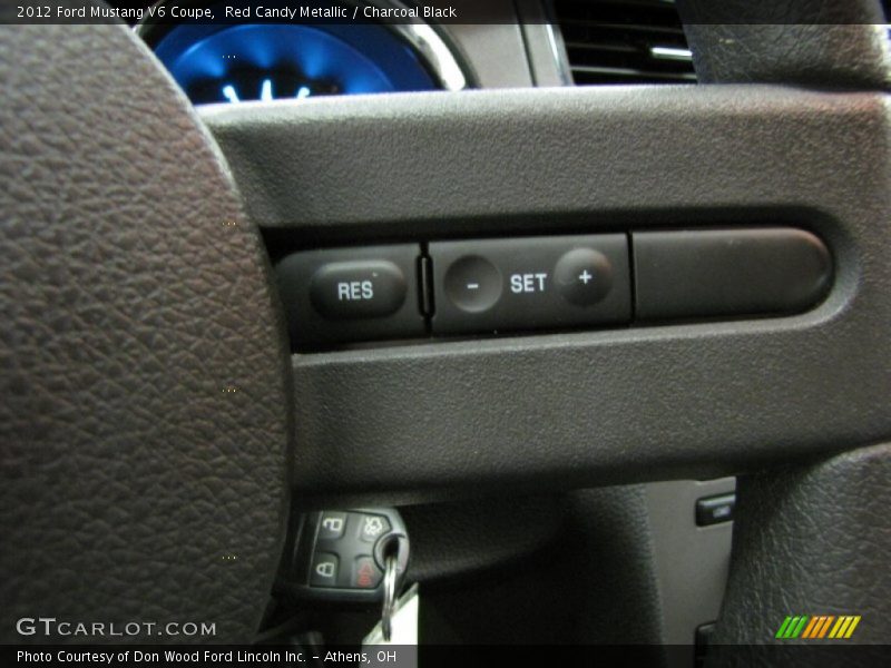 Red Candy Metallic / Charcoal Black 2012 Ford Mustang V6 Coupe