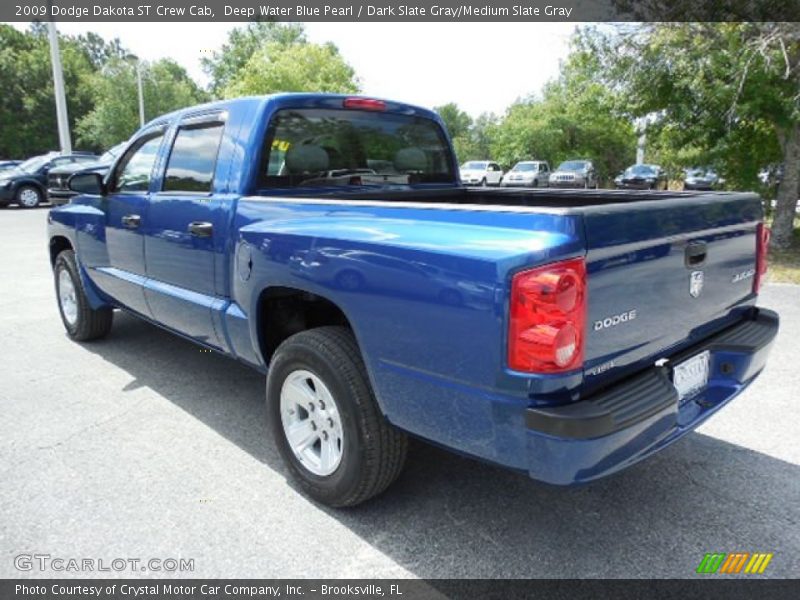 Deep Water Blue Pearl / Dark Slate Gray/Medium Slate Gray 2009 Dodge Dakota ST Crew Cab