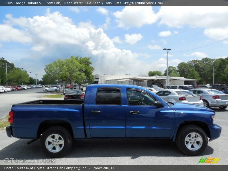 Deep Water Blue Pearl / Dark Slate Gray/Medium Slate Gray 2009 Dodge Dakota ST Crew Cab