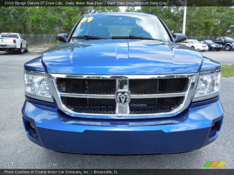 Deep Water Blue Pearl / Dark Slate Gray/Medium Slate Gray 2009 Dodge Dakota ST Crew Cab
