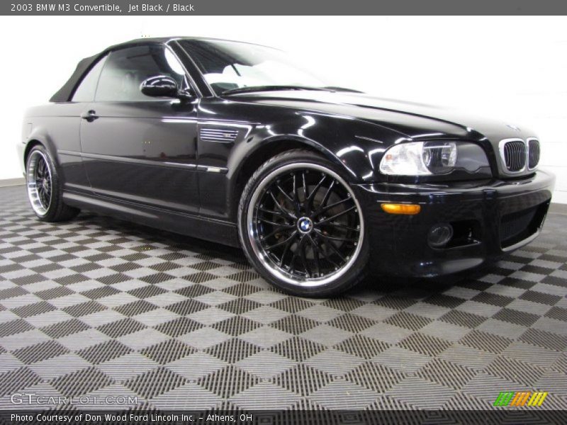 Jet Black / Black 2003 BMW M3 Convertible