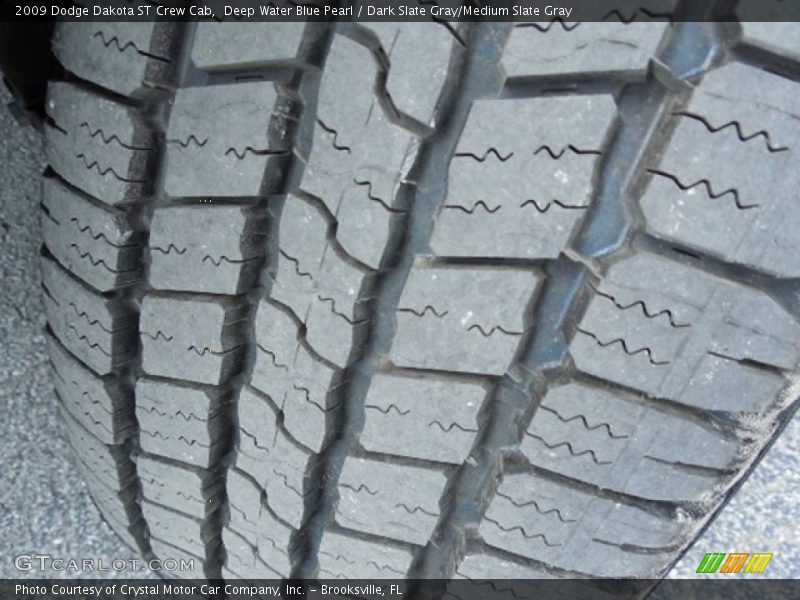 Deep Water Blue Pearl / Dark Slate Gray/Medium Slate Gray 2009 Dodge Dakota ST Crew Cab