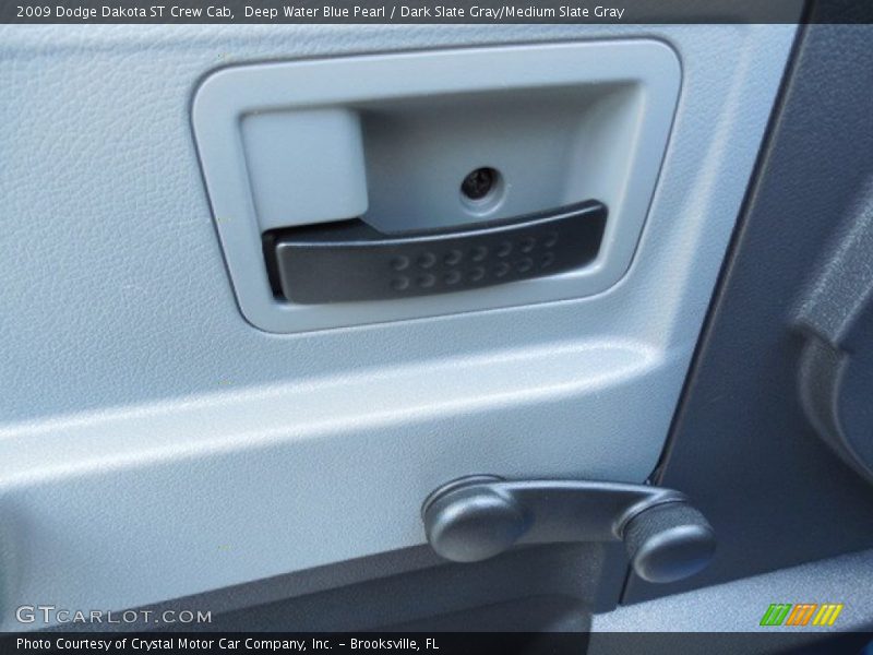 Deep Water Blue Pearl / Dark Slate Gray/Medium Slate Gray 2009 Dodge Dakota ST Crew Cab