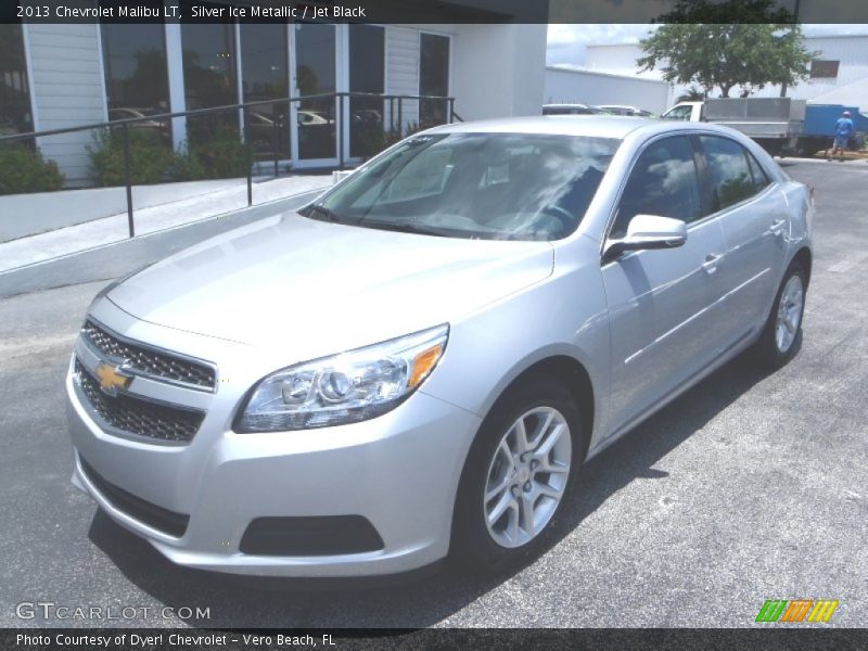 Silver Ice Metallic / Jet Black 2013 Chevrolet Malibu LT
