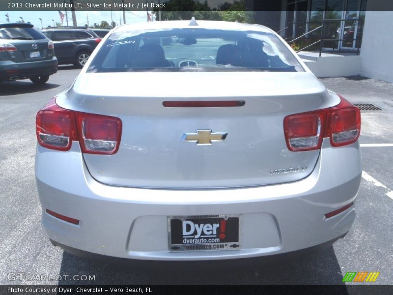 Silver Ice Metallic / Jet Black 2013 Chevrolet Malibu LT