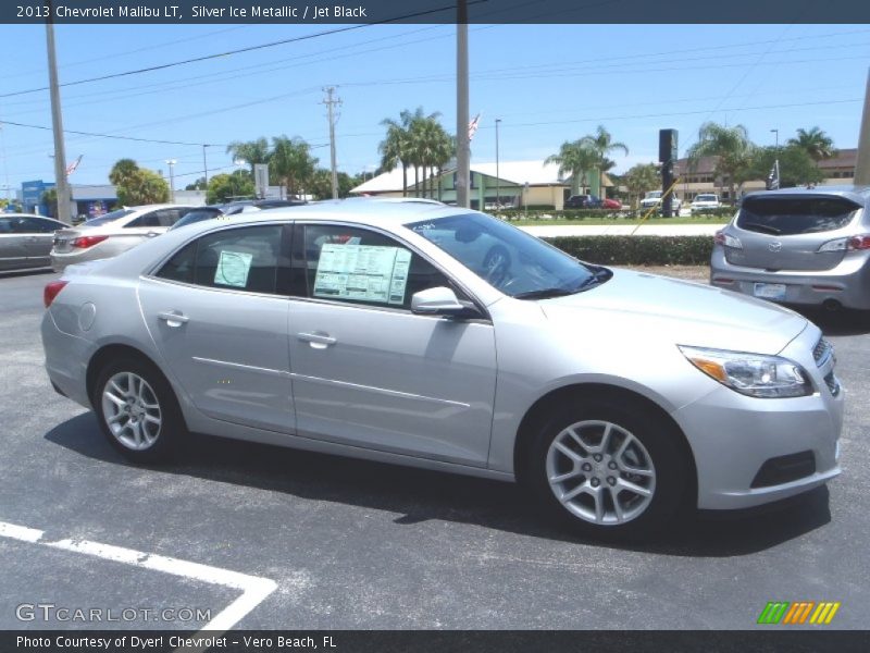 Silver Ice Metallic / Jet Black 2013 Chevrolet Malibu LT